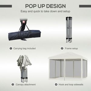 "Waterproof Double Layer Portable <b>Canopy</b> <b>Tent</b> with Nylon & Aluminum Poles for Outdoor Use" - Product Image 3