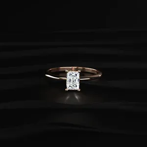 Radiant Cut Engagement <b>Ring</b> For Women With IGI Certified VVS-VS Clarity Buy Direct From <b>Indian</b> Trusted Supplier - Product Image 1