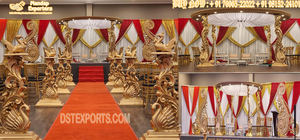 Mandap Raj Mahal para Bodas Indias, Hermosa Decoración de Mandap para Bodas en Interiores, Decoración de Mandap de Boda Estilo Gran Maharani, EE. UU. - Product Image 3