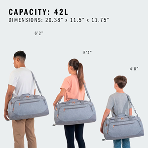 Customized Bags Unisex Large Capacity Casual Gym Duffle Bag with <b>Shoe</b> Compartment & <b>Water</b> Resistant Wet Pocket for Travel - Product Image 2