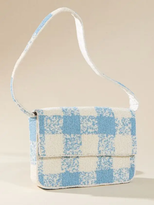 Bolso de Hombro Tipo Baguette con Cuentas de Primera Calidad, Bolso de Moda Hecho a Mano, Pieza Exclusiva de Colección para Mujer, Edición de Diseñador de Lujo - Product Image 4