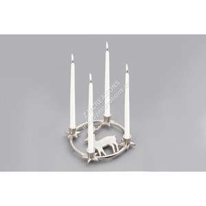 Candelabro Decorativo de Aluminio con Forma de Corona de Reno, de 4 Brazos, para Bodas, Pascua y Navidad, Centro de Mesa - Product Image 1