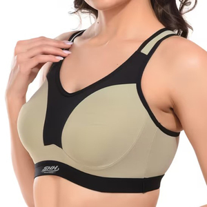 Soutien-gorge de sport personnalisé pour femme, idéal pour l'entraînement, le yoga et le fitness, respirant, séchage rapide, rembourré, dos nageur, maintien moyen, fermeture avant, pour la gym - Product Image 2