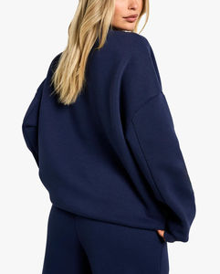 Sudadera de Moda para Mujer, Invierno, Casual, Manga Larga, Cuello Redondo, Estampado Personalizable en la Parte Delantera, 100% Algodón, Estilo Urbano - Product Image 6