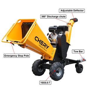 420cc 15hp a Gas 6 pollici 4 ruote legno cipper trituratore trinciatrice con barra di traino/barra di arresto 6 pollici 420cc 15hp Pull Start - Product Image 6