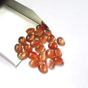 Cabochon ovale plat en pierre de soleil naturelle 8mm 10mm, semi-précieuse, faite à la main, pour bijoux de luxe, vente en gros auprès du fournisseur - Product Image 2