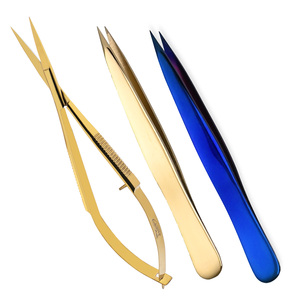 Juego de Tijeras de Acero Inoxidable con Punta Fina y Tijeras de Precisión para Cortar Hilos, Extensiones de Pestañas, Bordado y Cuidado Personal - Product Image 5