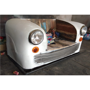 Canapé de voiture vintage Ambassador, mobilier automobile recyclé pour la décoration de café, maison, studio, marché mondial - Product Image 3