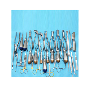 Kit d'instruments de chirurgie dentaire PISSCO, ensemble d'outils de chirurgie dentaire pour soins bucco-dentaires, instruments chirurgicaux pour interventions dentaires, 76 pièces - Product Image 1