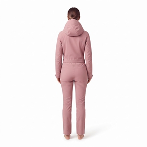 Mono de esquí de una pieza para mujer, impermeable, cortavientos, cálido, con capucha, para invierno y actividades al aire libre - Product Image 2