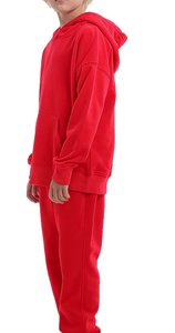 Conjunto de 2 piezas de sudadera con capucha y pantalón de chándal para niños, pijama, chándal transpirable de invierno, forro polar grueso. - Product Image 3
