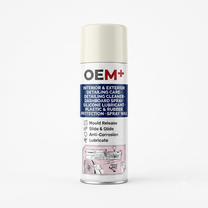 Limpiador para detalles interiores, spray para salpicadero, lubricante en aerosol de silicona, protección para plástico y goma, cera en aerosol para interiores y exteriores - Product Image 1