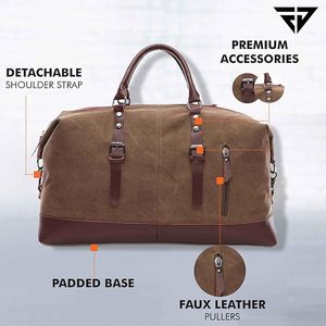Sac de voyage vintage en cuir véritable, forme baril, avec une seule poignée, fermeture éclair, logo personnalisé, unisexe, grande capacité - Product Image 2