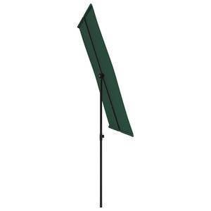Grand parasol de jardin réglable en hauteur en polyester vert – Parasols et bases de terrasse - Product Image 5