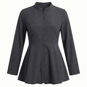 Blouse Médicale Slim Fit Élégante pour Femme, Vente en Gros OEM, Uniforme Médical avec Fermeture Éclair, Blouses d'Infirmière Professionnelles Personnalisables - Product Image 5