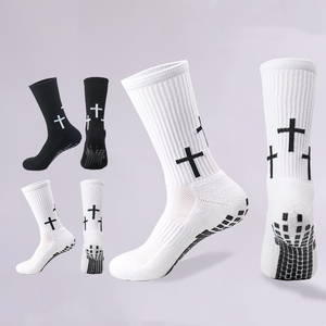 <b>Top</b> class Wholesale Cross Custom Color Wear-resistant Athletic Sport Crew Anti Slip Eco-Friendly <b>Socks</b> Football Soccer - Product Image 2