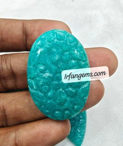 Cristal Tallado de Amazonita, Piedras 100% Naturales, Precio de Mayoreo, Cabujón de Amazonita, Gema Suelta Semipreciosa, Piedra Pulida - Product Image 1