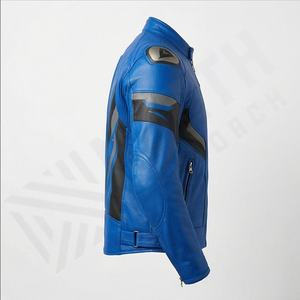 Veste de moto en cuir véritable pour homme de qualité supérieure, nouvelle arrivée, vestes de moto d'hiver, protections amovibles, personnalisables - Product Image 3