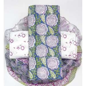 Tissu en coton imprimé élégant, matière confortable en pur coton pour la confection de robes Kurti à usage quotidien, textile imprimé multicolore - Product Image 6