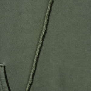 Sweat-shirt à capuche vert olive pour homme, coupe classique, en molleton de coton, pull décontracté avec poche avant, vêtement d'automne - Product Image 2