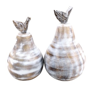 ชุดรูปปั้นนกทำด้วยมือทำจากไม้รูปปั้นสัตว์แนวชนบท2ชิ้นรูปปั้นนกทำจากไม้สไตล์มินิมอลที่ทันสมัย - Product Image 2