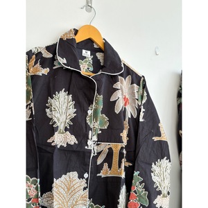 Vestido Camisero Bohemio de Manga Larga con Estampado a Rayas, Cuello en V, Corte Regular, Botones al Frente, Tejido Transpirable 100% Algodón para Todas las Temporadas - Product Image 4