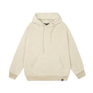 Sweat-shirt à capuche surdimensionné unisexe, en molleton de coton polyester, doublure polaire, streetwear écologique uni, impression de logo personnalisée - Product Image 2