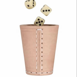 Vasos de Dados de Cuero Personalizados OEM al por Mayor, Vasos de Cuero de Alta Calidad para Juegos de Mesa, el Mejor Soporte para Bolígrafos, Vasos para Artículos de Papelería - Product Image 4