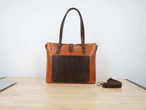 Bolso Tote de Cuero PU Vintage para Mujer, Gran Capacidad, Impermeable, Patrón Geométrico, Cierre de Cremallera, Bolso de Hombro, Regalo de San Valentín - Product Image 3