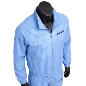 Custom Sweatsuit Manufacturer Embroidery <b>Zip</b> <b>up</b> <b>Jacket</b> Jogger Pants Set Plain Color Nylon Windbreaker <b>Jackets</b> Tracksuits for Men - Product Image 4