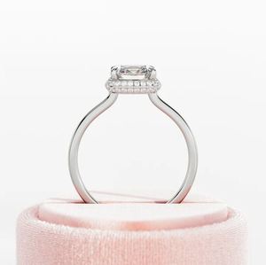2 CT <b>Cushion</b> Cut Lab Grown Diamond Double Edge Halo Engagement <b>Wedding</b> <b>Ring</b> 14K Gold IGI Certified Luxury Bridal Jewelry - Product Image 3