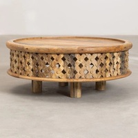 Table basse en bois sculpté Vandana Grand Nova (Bois)
