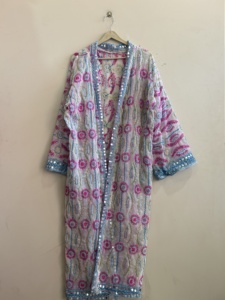 ชุดกิโมโนปักมือขายส่งจำนวนมากสำหรับผู้หญิง ชุดคลุมลำลอง - Product Image 4