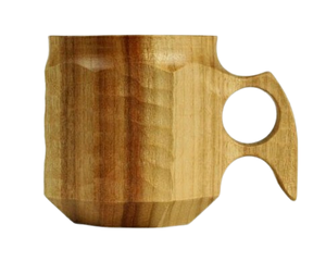 Mug à café en bois d'acacia fait main - Design contemporain, écologique et portable pour la maison, le bureau et l'extérieur - Product Image 2