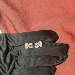 Boucles d'oreilles en diamant or blanc 14 carats, certifiées IGI, taille poire et émeraude, bijoux élégants, éclat intemporel, brillance artisanale - Product Image 1
