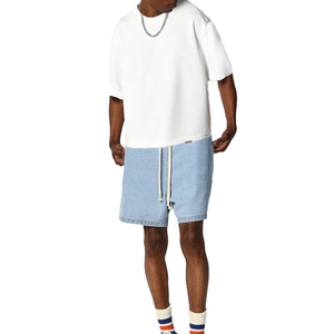 Men's Oversized <b>White</b> T-Shirt Short Sleeve O-Neck Cotton Jersey Casual Fit Solid Color Blank Streetwear <b>Tee</b> - Product Image 1