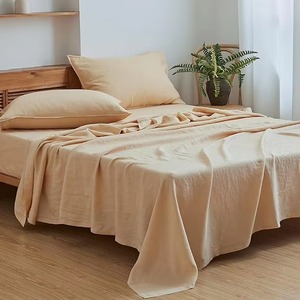 Ensemble de draps ultra-légers 100% lin français avec drap-housse, drap plat et deux taies d'oreiller - Product Image 3