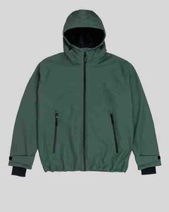 Blouson de motard à capuche pour homme, coupe-vent, fermeture éclair, couleur unie, polyester, tenue décontractée d'automne, coupe régulière, veste en jean bleu - Product Image 4