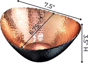 Cuencos para Llaves de Cobre Martillado a Mano para Mesa de Entrada, Cuenco para Frutas y Potpourri para Centro de Mesa, Cuenco Moderno para Guardar Objetos y Llaves - Product Image 2