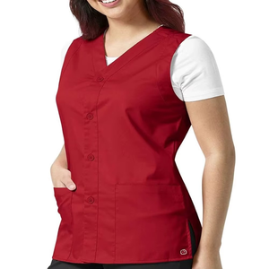 Nuevo Chaleco de Enfermería para Mujer, con Botones, Cómodo, Elástico, para el Sector Sanitario, Tejido, Personalizado, OEM - Product Image 3