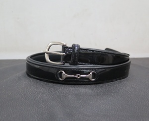Luxury Genuine Leather Snaffle Belt with <b>Foam</b> <b>Padding</b> Fashion Riding Belt - Product Image 3