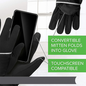 Outdoor Winter Polyester Full <b>Finger</b> Breathable Unisex Gloves UV Protection Waterproof Anti-slip Touch Screen Ski <b>Bike</b> Cycling - Product Image 3
