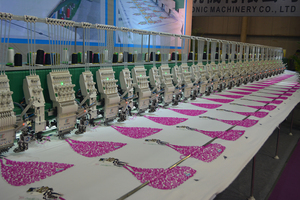 Machine à broder hybride d'ordinateur à double tête pour perles et paillettes à enroulement plat, boutique - Product Image 4