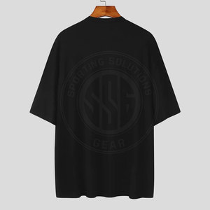 เสื้อยืดโอเวอร์ไซส์สั่งทำพิเศษสำหรับผู้ชาย คุณภาพสูง ออกแบบเสื้อยืดโอเวอร์ไซส์ของคุณเอง ผ้าฝ้าย 100% - Product Image 2