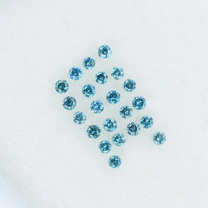 เพชร CVD ขนาด 2 มม. สีฟ้าสดใสทรงกลมเจียระไนแบบบริลเลียนท์ เพชรเม็ดเดี่ยว ความสะอาดระดับ VVS เพชรเพาะเลี้ยงในห้องปฏิบัติการ สำหรับทำเครื่องประดับ - Product Image 1
