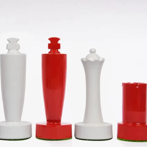 Jeu d'échecs en bois de style Berliner de luxe, pièces rouges et blanches, boîte peinte, roi de 3,7 pouces, au meilleur prix - Product Image 3
