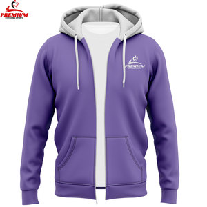Vente en gros d'usine, broderie, impression en relief, sweat à capuche personnalisé avec fermeture éclair, fabricant de sweats à capuche pour hommes 100% coton personnalisés - Product Image 1