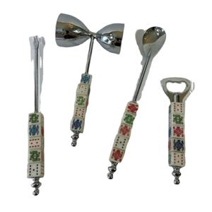 Juego de Herramientas para Bar con Diseño de Dados de Ludo, Multiusos, Ideal para Mezclar, Servir, Bares Caseros, Regalos y Decoración, de la India - Product Image 2