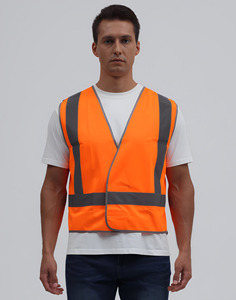 Chaleco de Seguridad para Hombre con Franjas Reflectantes, Transpirable, Ligero, de Alta Visibilidad, Impermeable y Resistente al Calor para Trabajo al Aire Libre - Product Image 4
