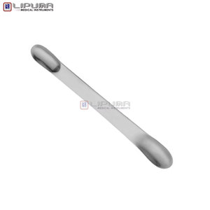 Spatules chirurgicales cérébrales de 18 cm (7 po) en acier inoxydable, à double lame de 7 mm et 9 mm de largeur, instrument médical neurochirurgical de précision - Product Image 5